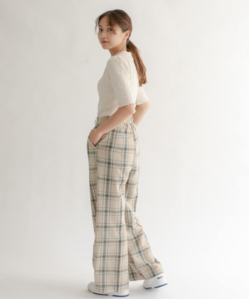 KBF（ケイビーエフ）の「柄編みコンパクトニット（ニット/セーター・レディース・ブラック/グリーン/アイボリー・ONE）」の11枚目の写真