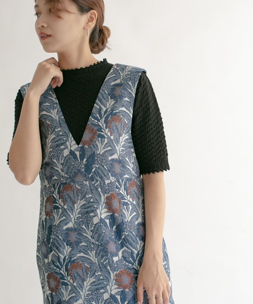 KBF（ケイビーエフ）の「柄編みコンパクトニット（ニット/セーター・レディース・ブラック/グリーン/アイボリー・ONE）」の12枚目の写真