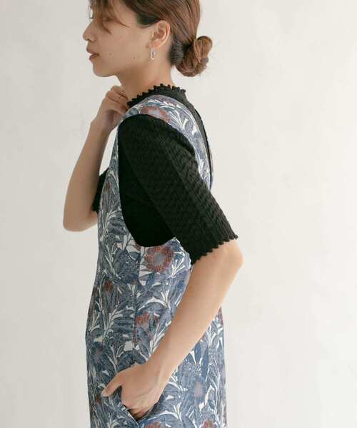 KBF（ケイビーエフ）の「柄編みコンパクトニット（ニット/セーター・レディース・ブラック/グリーン/アイボリー・ONE）」の13枚目の写真