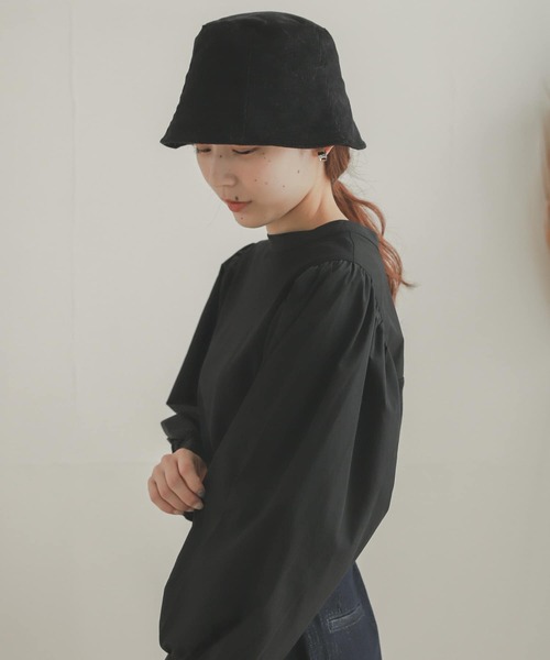 SENSE OF PLACE by URBAN RESEARCH（センスオブプレイスバイアーバンリサーチ）の「コーデュロイチューリップハット（ハット・レディース・アイボリー/ブラック/ブラウン・ONE）」の3枚目の写真