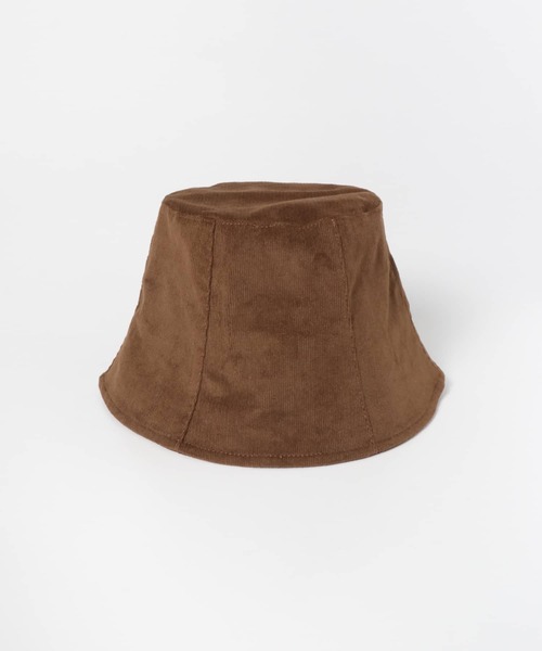 SENSE OF PLACE by URBAN RESEARCH（センスオブプレイスバイアーバンリサーチ）の「コーデュロイチューリップハット（ハット・レディース・アイボリー/ブラック/ブラウン・ONE）」の4枚目の写真