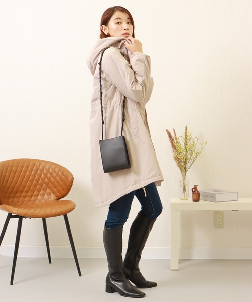 libelle more（リベル モア）の「ウォーマル中綿モッズコート（モッズコート・レディース・カーキ/ネイビー/グレイッシュベージュ/ブラック/キャメル・L/M）」の18枚目の写真