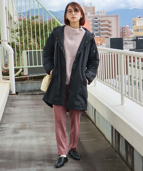 libelle more（リベル モア）の「ウォーマル中綿モッズコート（モッズコート・レディース・カーキ/ネイビー/グレイッシュベージュ/ブラック/キャメル・L/M）」の13枚目の写真