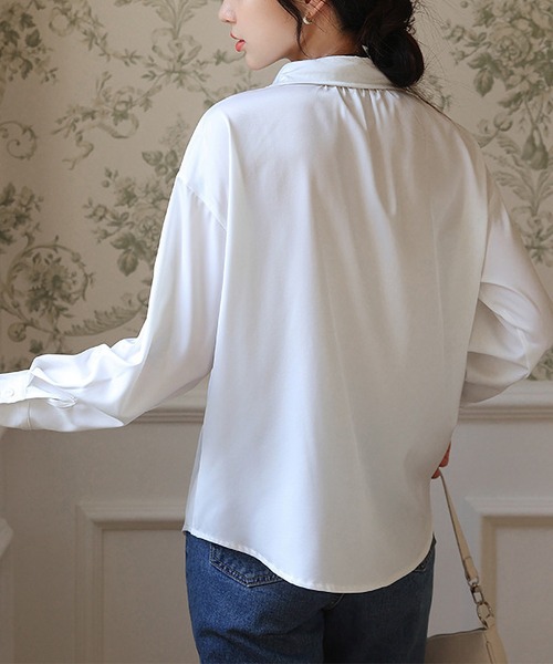LOPASS(ロパス)の「長袖シャツ(シャツ/ブラウス・レディース・イエロー/ホワイト・MEDIUM/LARGE)」の18枚目の写真