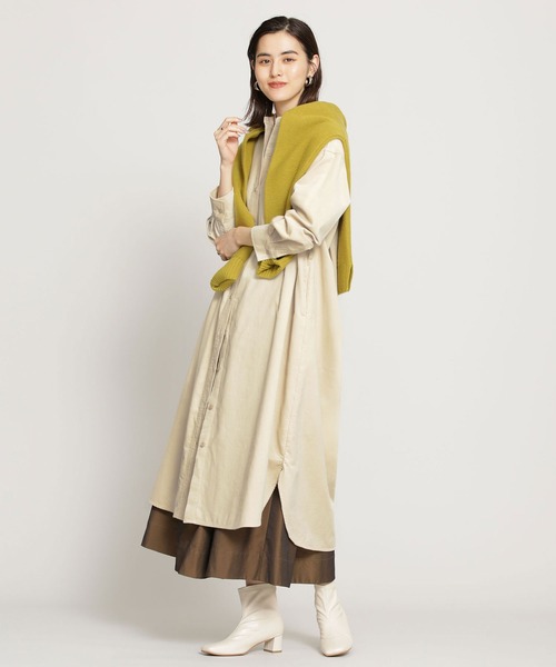 Web限定 コーデュロイシャツワンピース 長袖 ワンピース Nano Universe ナノユニバース のファッション通販 Zozotown