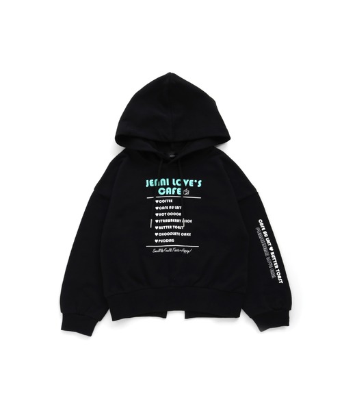 JENNI love（ジェニィラブ）の「バックスリットパーカー（パーカー・キッズ・ブラック/オフホワイト/ピンク・130cm/140cm/150cm/160cm）」の22枚目の写真