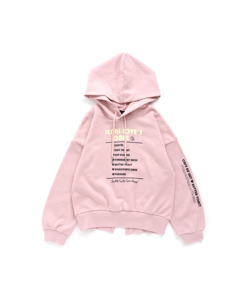 JENNI love（ジェニィラブ）の「バックスリットパーカー（パーカー・キッズ・ブラック/オフホワイト/ピンク・130cm/140cm/150cm/160cm）」の10枚目の写真