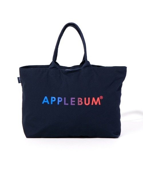 APPLEBUM(アップルバム)の「Gradation Logo Zip Totebag (Knickerbocker)(トートバッグ・メンズ・ネイビー・FREE)」の2枚目の写真