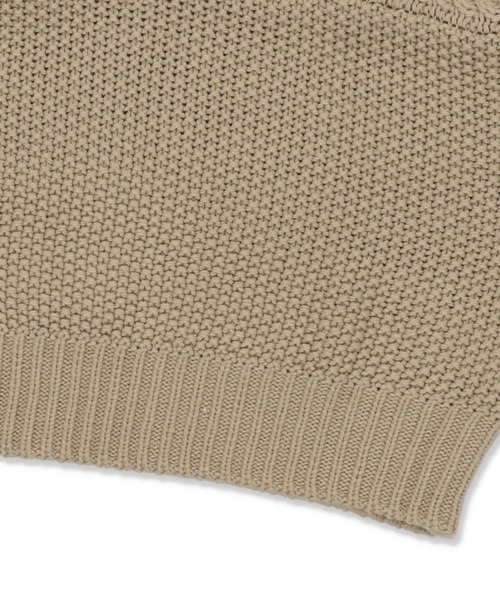 SPINNS（スピンズ）の「ノースリーブケーブルニットベスト（ベスト・レディース・ベージュ/アイボリー/モカ/グレイッシュベージュ・ONESIZE）」の11枚目の写真