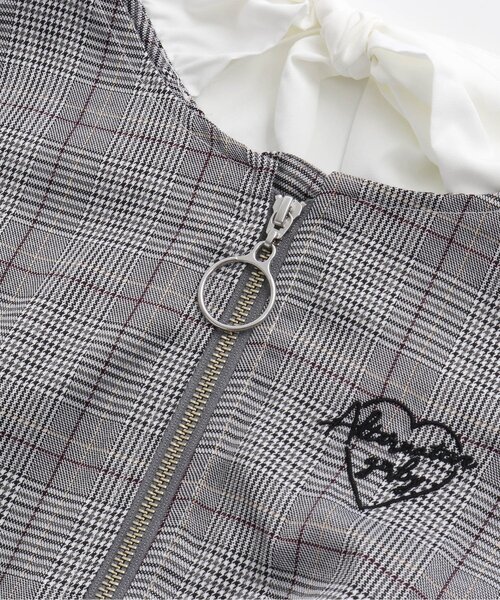 algy（アルジー）の「シャツ袖ドッキングワンピ（ワンピース・キッズ・ブラック/ブラウン/ベージュ・X-SMALL/XX-SMALL/SMALL/MEDIUM）」の18枚目の写真