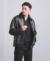 UNITED ARROWS | ＜UNITED ARROWS＞ ラムレザー フェイクボア B3ジャケット(その他アウター)