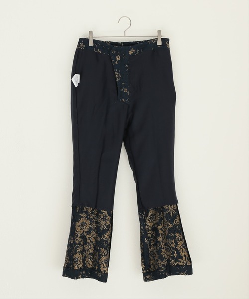 journal standard L'essage（ジャーナルスタンダードレサージュ）の「ジャカードスリムフレアパンツ◆（その他パンツ・レディース・ネイビー・38/36）」の10枚目の写真