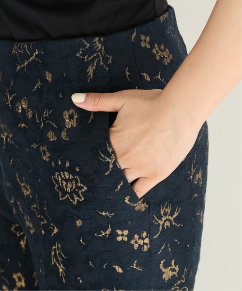 journal standard L'essage（ジャーナルスタンダードレサージュ）の「ジャカードスリムフレアパンツ◆（その他パンツ・レディース・ネイビー・38/36）」の5枚目の写真