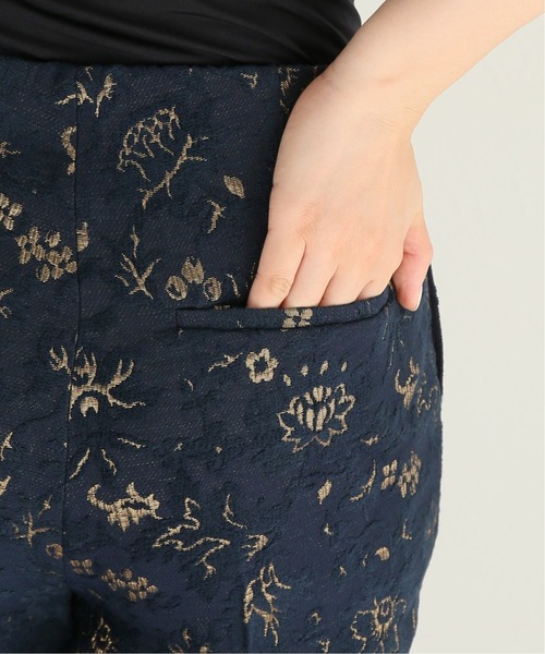 journal standard L'essage（ジャーナルスタンダードレサージュ）の「ジャカードスリムフレアパンツ◆（その他パンツ・レディース・ネイビー・38/36）」の14枚目の写真