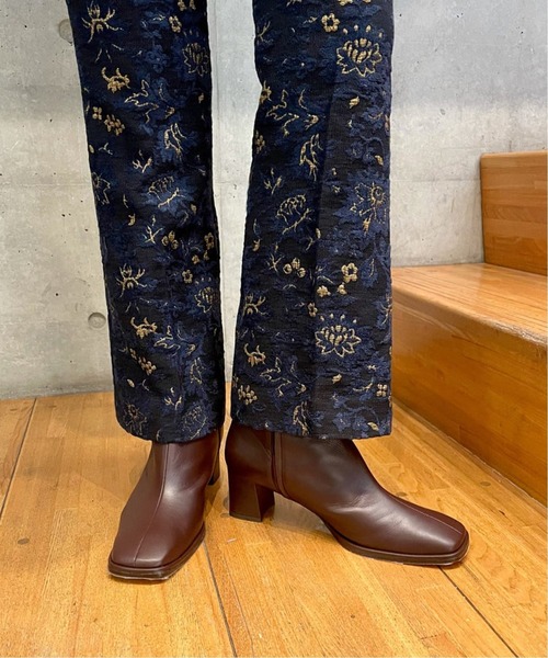 journal standard L'essage（ジャーナルスタンダードレサージュ）の「ジャカードスリムフレアパンツ◆（その他パンツ・レディース・ネイビー・38/36）」の21枚目の写真