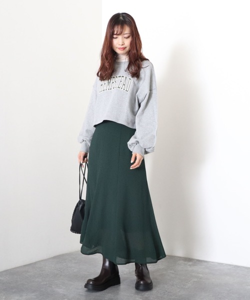 archives（アルシーヴ）の「フロッキードットマーメイドスカート（スカート・レディース・ブラック/アイボリー/グリーン・MEDIUM）」の13枚目の写真