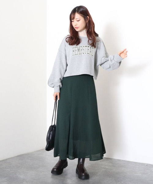 archives（アルシーヴ）の「フロッキードットマーメイドスカート（スカート・レディース・ブラック/アイボリー/グリーン・MEDIUM）」の6枚目の写真