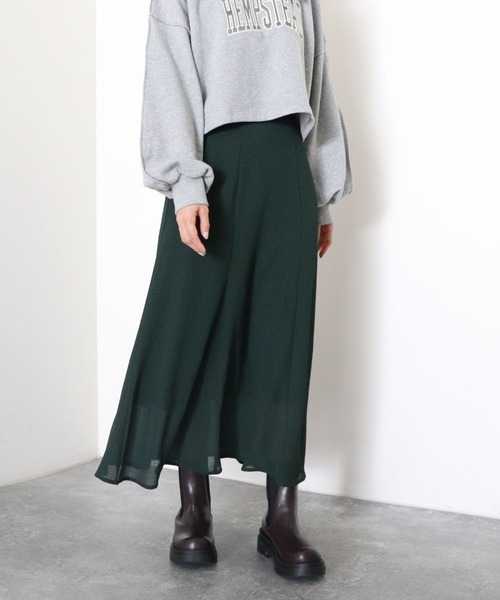 archives（アルシーヴ）の「フロッキードットマーメイドスカート（スカート・レディース・ブラック/アイボリー/グリーン・MEDIUM）」の16枚目の写真