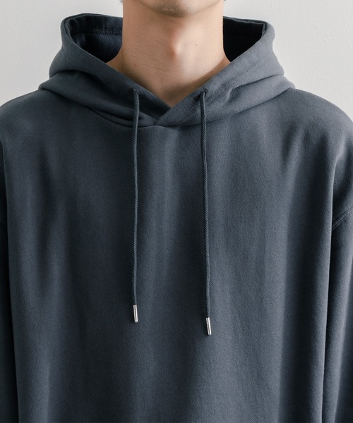 epnok（エプノック）の「ヘビーウェイトルーズパーカー（パーカー・メンズ・グレイッシュベージュ/グレイッシュブルー/モカ・MEDIUM/LARGE/SMALL）」の13枚目の写真