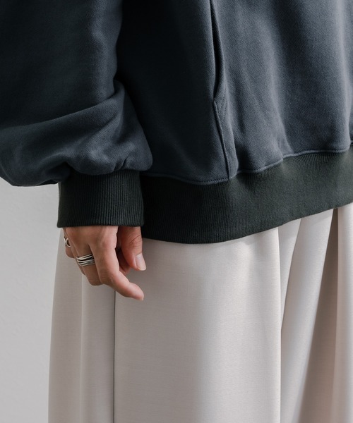 epnok（エプノック）の「ヘビーウェイトルーズパーカー（パーカー・メンズ・グレイッシュベージュ/グレイッシュブルー/モカ・MEDIUM/LARGE/SMALL）」の16枚目の写真