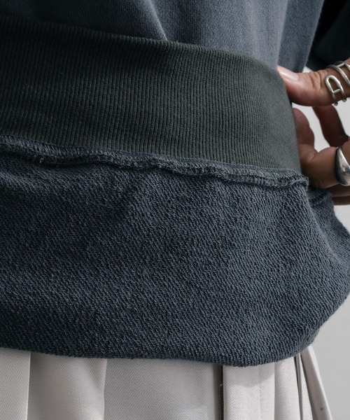 epnok（エプノック）の「ヘビーウェイトルーズパーカー（パーカー・メンズ・グレイッシュベージュ/グレイッシュブルー/モカ・MEDIUM/LARGE/SMALL）」の17枚目の写真