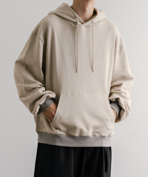 epnok（エプノック）の「ヘビーウェイトルーズパーカー（パーカー・メンズ・グレイッシュベージュ/グレイッシュブルー/モカ・MEDIUM/LARGE/SMALL）」の20枚目の写真