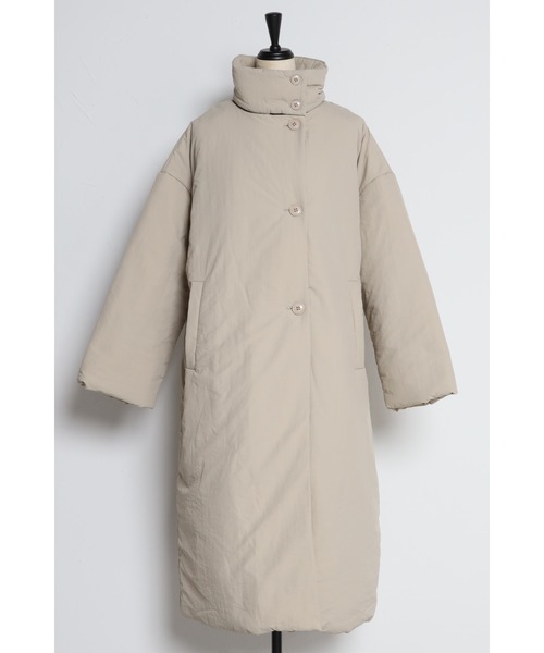 Bonjour Sagan(ボンジュールサガン)の「スタンドカラーダウンコート(ダウンジャケット/コート・レディース・ブラック/ライトグリーン/ライトベージュ/カーキ/ベージュ・FREE)」の13枚目の写真