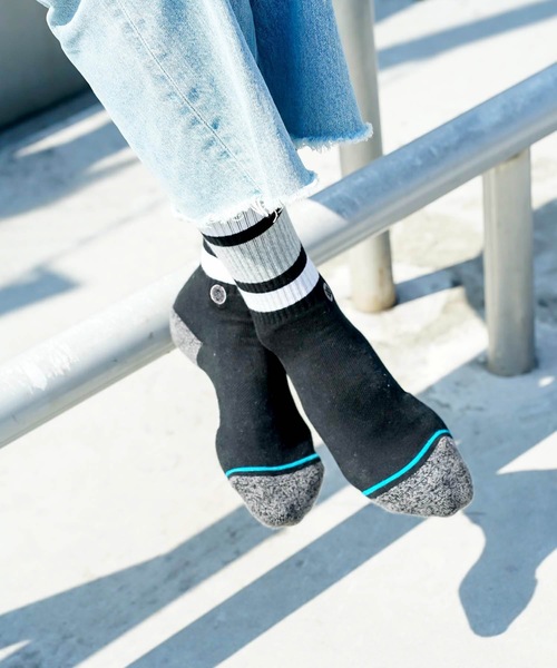 STANCE(スタンス)の「【STANCE / スタンス】BOYD ST / ラインソックス / INFIKNIT (インフィニット)(ソックス/靴下・メンズ・ブラック/ブルー/ホワイト/オフホワイト/ホワイト系その他/レッド系その他・SMALL/LARGE)」の10枚目の写真