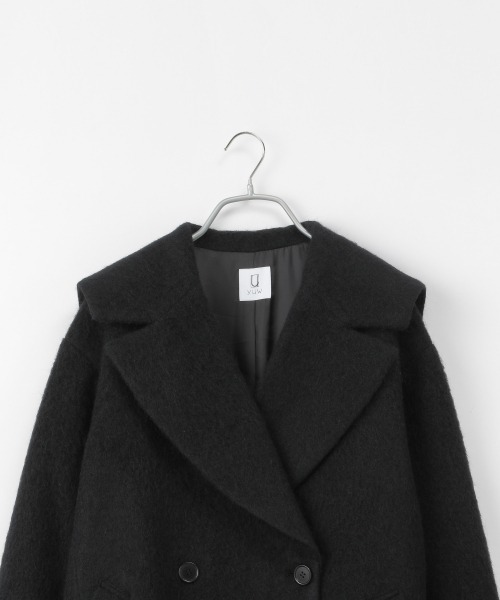 yuw（ユウ）の「モヘヤシャギーセーラーコート　257950（チェスターコート・レディース・ブラウン・FREE）」の5枚目の写真