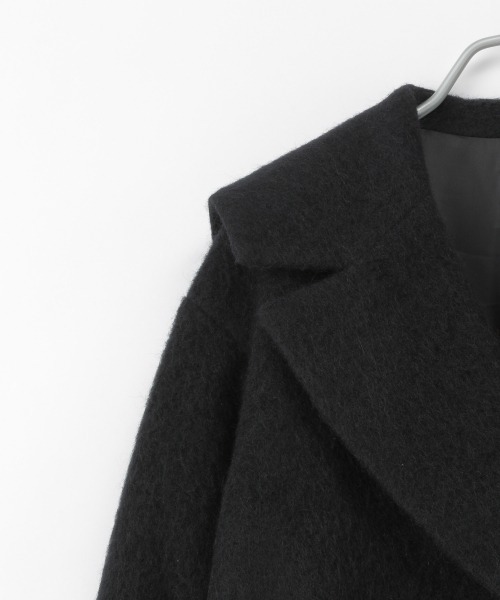 yuw（ユウ）の「モヘヤシャギーセーラーコート　257950（チェスターコート・レディース・ブラウン・FREE）」の9枚目の写真