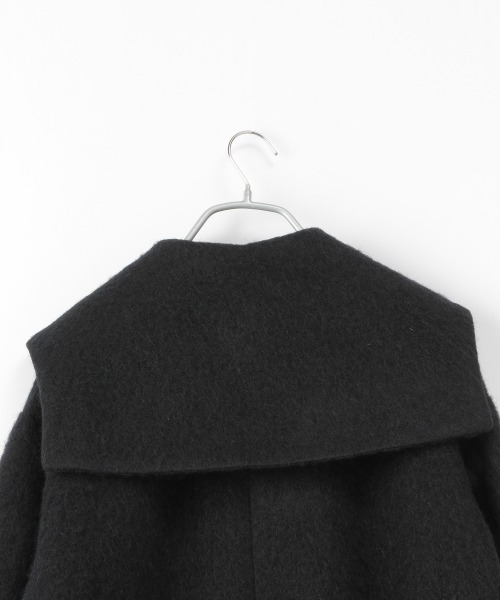 yuw（ユウ）の「モヘヤシャギーセーラーコート　257950（チェスターコート・レディース・ブラウン・FREE）」の8枚目の写真