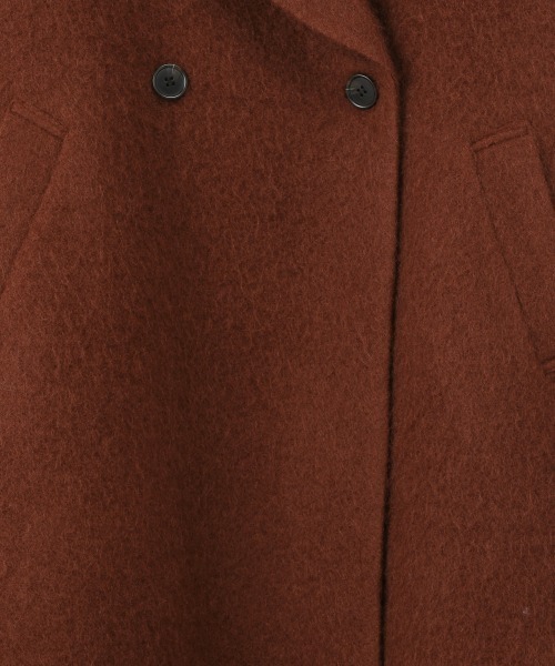 yuw（ユウ）の「モヘヤシャギーセーラーコート　257950（チェスターコート・レディース・ブラウン・FREE）」の12枚目の写真