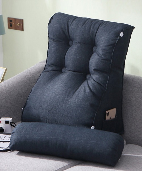 aimoha（アイモハ）の「【おうち時間＆テレワークの味方！】クッション付き腰掛クッション（クッション/クッションカバー・レディース・オフホワイト/ベージュ/ライトブルー/グリーン/グレー/ネイビー・FREE）」の6枚目の写真