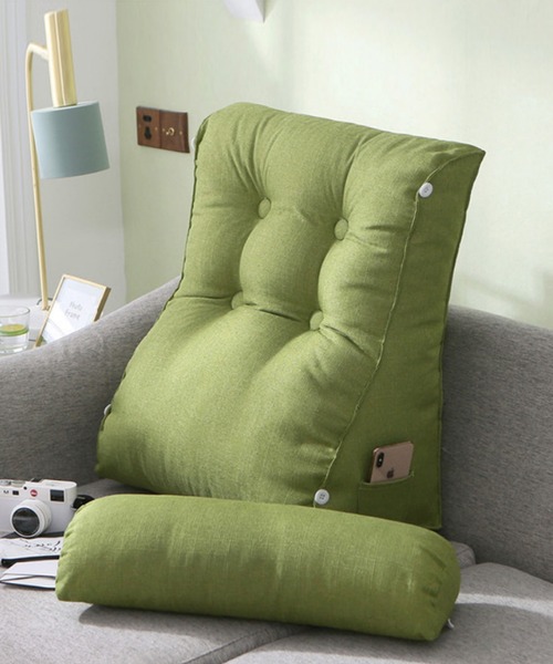 aimoha（アイモハ）の「【おうち時間＆テレワークの味方！】クッション付き腰掛クッション（クッション/クッションカバー・レディース・オフホワイト/ベージュ/ライトブルー/グリーン/グレー/ネイビー・FREE）」の5枚目の写真