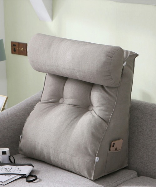 aimoha（アイモハ）の「【おうち時間＆テレワークの味方！】クッション付き腰掛クッション（クッション/クッションカバー・レディース・オフホワイト/ベージュ/ライトブルー/グリーン/グレー/ネイビー・FREE）」の18枚目の写真