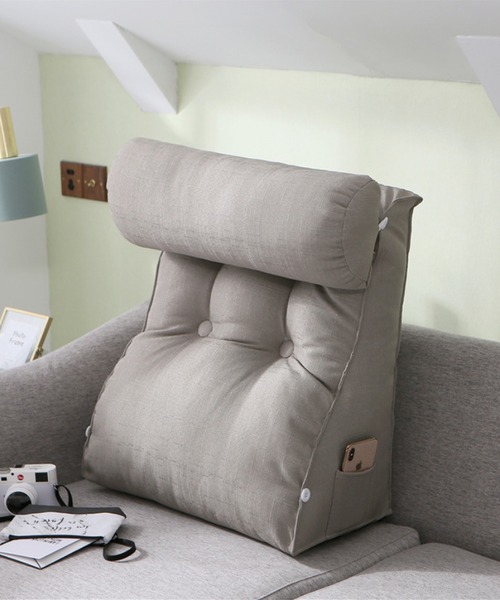 aimoha（アイモハ）の「【おうち時間＆テレワークの味方！】クッション付き腰掛クッション（クッション/クッションカバー・レディース・オフホワイト/ベージュ/ライトブルー/グリーン/グレー/ネイビー・FREE）」の8枚目の写真