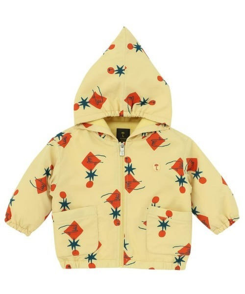 moimoln(モイモルン)の「ムーンショット柄化繊フリースブルゾン(ブルゾン・キッズ・ライトイエロー/ピンク・100cm/110cm/120cm/130cm/90cm)」の2枚目の写真