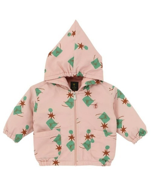 moimoln(モイモルン)の「ムーンショット柄化繊フリースブルゾン(ブルゾン・キッズ・ライトイエロー/ピンク・100cm/110cm/120cm/130cm/90cm)」の1枚目の写真