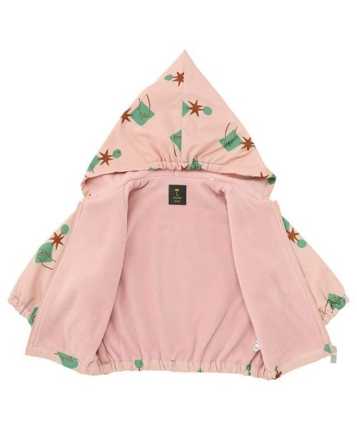 moimoln(モイモルン)の「ムーンショット柄化繊フリースブルゾン(ブルゾン・キッズ・ライトイエロー/ピンク・100cm/110cm/120cm/130cm/90cm)」の4枚目の写真