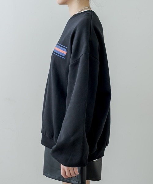 RASVOA（ラスボア）の「レトロトレーナー/スウェット（スウェット・レディース・ブラック/オフホワイト・FREE）」の14枚目の写真