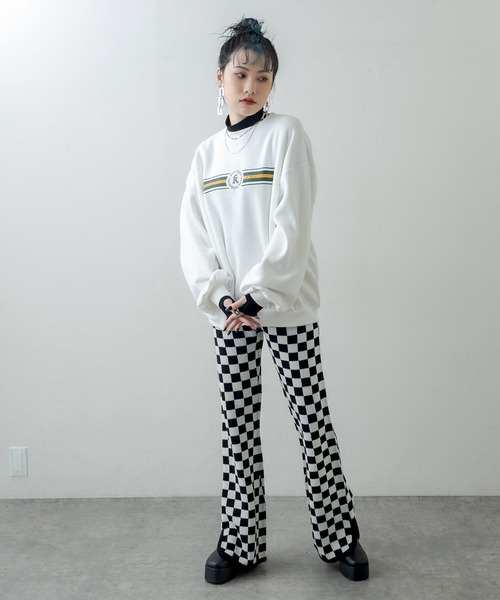 RASVOA（ラスボア）の「レトロトレーナー/スウェット（スウェット・レディース・ブラック/オフホワイト・FREE）」の17枚目の写真