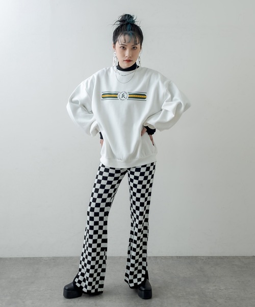 RASVOA（ラスボア）の「レトロトレーナー/スウェット（スウェット・レディース・ブラック/オフホワイト・FREE）」の13枚目の写真