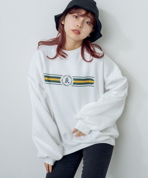 RASVOA（ラスボア）の「レトロトレーナー/スウェット（スウェット・レディース・ブラック/オフホワイト・FREE）」の19枚目の写真