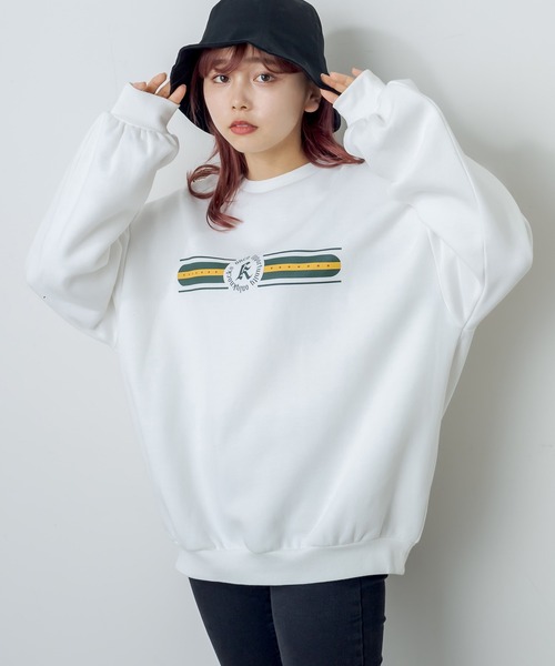 RASVOA（ラスボア）の「レトロトレーナー/スウェット（スウェット・レディース・ブラック/オフホワイト・FREE）」の22枚目の写真