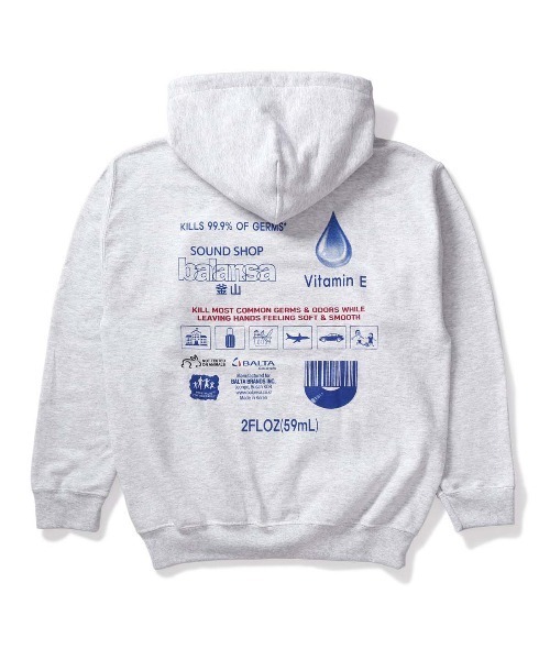 UNION（ユニオン）の「SOUND BOY HOODIE BALANSA（パーカー・メンズ・グレー・MEDIUM/X-LARGE/LARGE）」の4枚目の写真