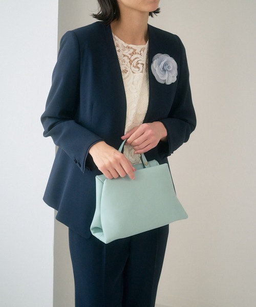 ANAYI（アナイ）の「ワンハンドルショルダー バッグ（ハンドバッグ・レディース・ライトブルー/ベージュ・FREE）」の5枚目の写真
