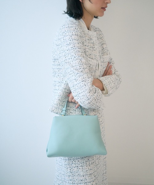 ANAYI（アナイ）の「ワンハンドルショルダー バッグ（ハンドバッグ・レディース・ライトブルー/ベージュ・FREE）」の3枚目の写真