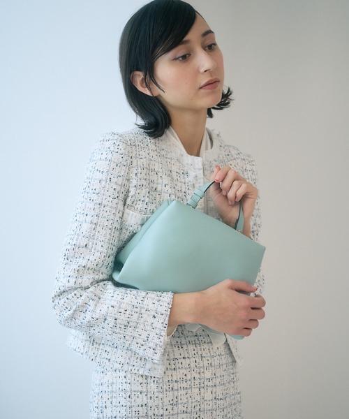 ANAYI（アナイ）の「ワンハンドルショルダー バッグ（ハンドバッグ・レディース・ライトブルー/ベージュ・FREE）」の4枚目の写真