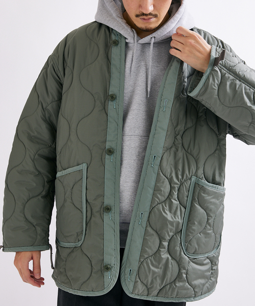 JOURNAL STANDARD（ジャーナルスタンダード）の「※M65 カラーライナー キルティングジャケット（ミリタリージャケット・メンズ・カーキ/イエロー/ライトグリーン・MEDIUM/LARGE）」の14枚目の写真