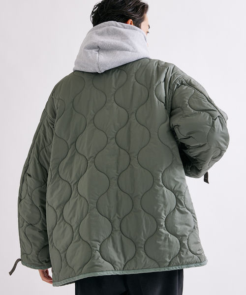 JOURNAL STANDARD（ジャーナルスタンダード）の「※M65 カラーライナー キルティングジャケット（ミリタリージャケット・メンズ・カーキ/イエロー/ライトグリーン・MEDIUM/LARGE）」の15枚目の写真